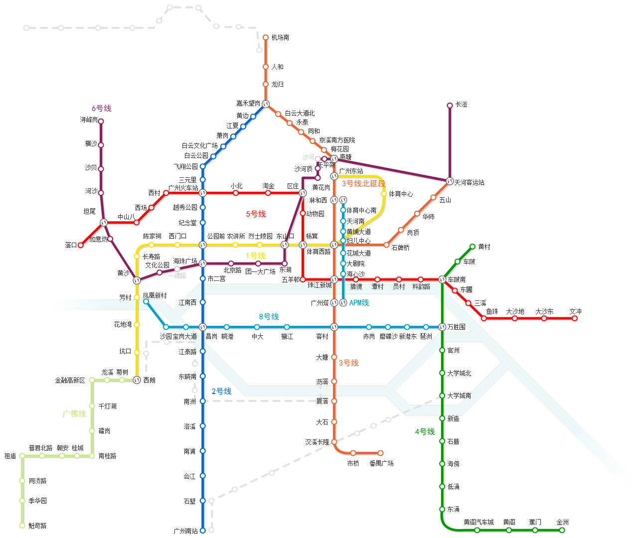 广州未来交通蓝图揭晓，地铁最新规划图一览